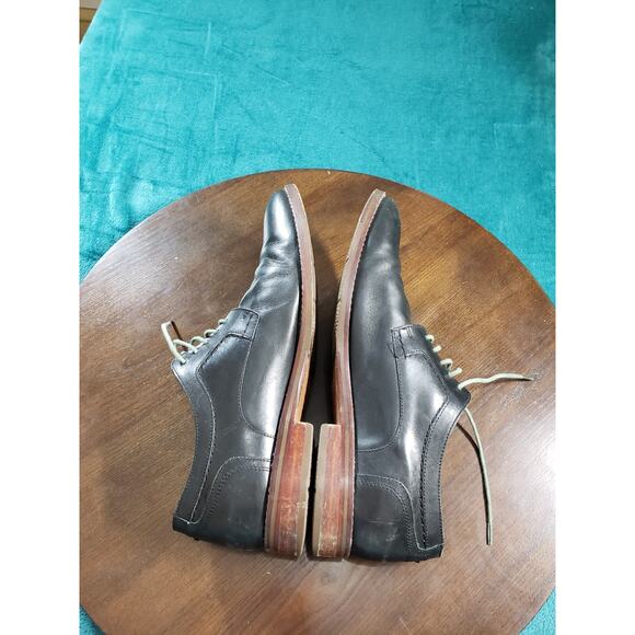 Johnston & Murphy Shoes Sz 11.5 Mens Black Lace Up Loafers Sheepskin 20-9595 main image 13